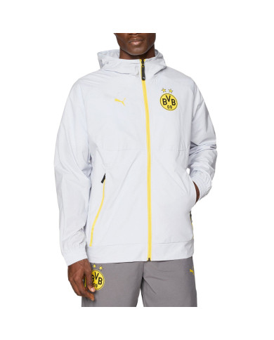 Bluza męska Puma BVB PUMATECH FZ HOODIE 78169618 Biała - Sklep online Mastersport