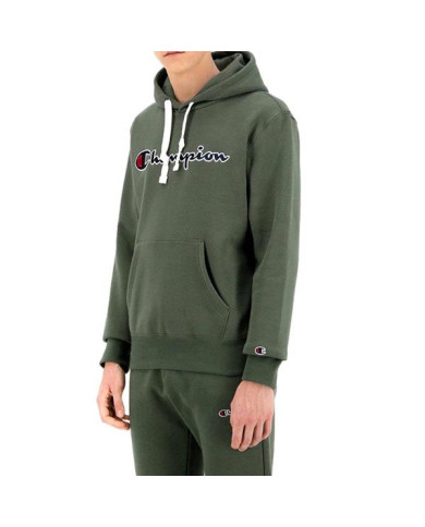 Bluza męska Champion HOODED SWEATSHIRT 216470GS538 Zielona - Sklep online Mastersport