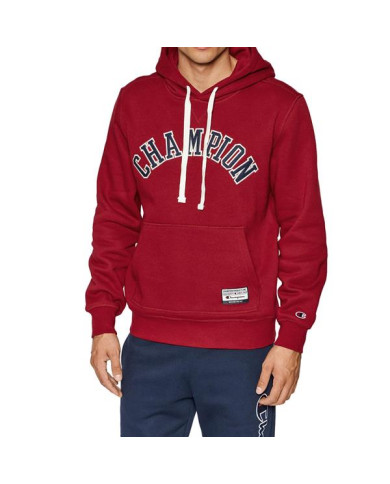 Bluza męska Champion HOODED SWEATSHIRT 216569RS506 Czerwona - Sklep online Mastersport