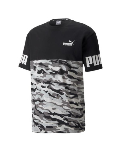 Koszulka męska Puma POWER CAMO TEE 84887101 Czarna - Sklep online Mastersport