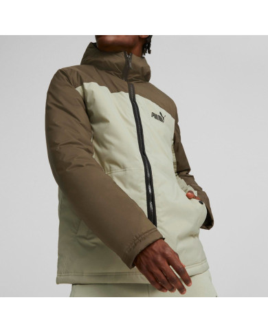 Kurtka męska Puma COLOURBLOCK HOODED PADDED JKT 84934668 Zielona - Sklep online Mastersport