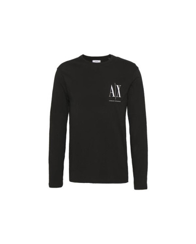 Koszulka męska Armani Exchange T-SHIRT 8NZTPL-ZJH4Z-1200 Czarna - Sklep online Mastersport