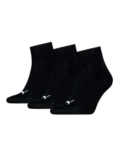 Skarpetki męskie Puma UNISEX QUARTER PLAIN 3P 93858906 Czarne - Sklep online Mastersport