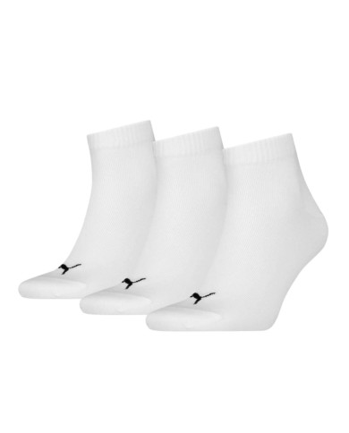 Skarpetki męskie Puma UNISEX QUARTER PLAIN 3P 93858909 Białe - Sklep online Mastersport