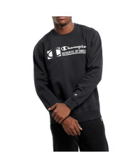 Bluza męska Champion CREWNECK SWEATSHIRT 217995KK001 Czarna - Sklep online Mastersport