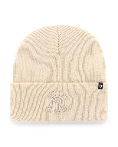 Czapka 47 Brand NEW YORK YANKEES CUFF KNIT B-HYMKR17ACE-NTN Beżowa - Sklep online Mastersport