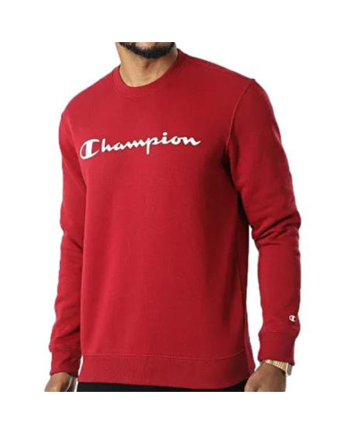 Bluza męska Champion CREWNECK SWEATSHIRT 218283RS506 Czerwona - Sklep online Mastersport