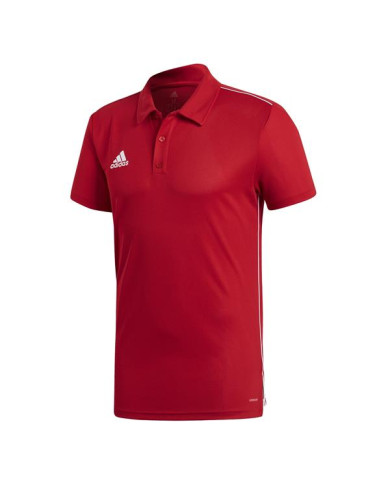 Koszulka męska adidas Performance CORE18 POLO CV3591 Czerwona - Sklep online Mastersport