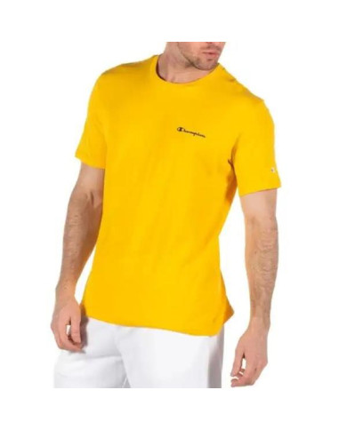 Koszulka męska Champion CREWNECK T-SHIRT 218539YS019 Żółta - Sklep online Mastersport