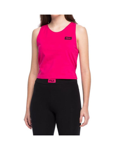 Koszulka damska Fila BASIN CROPPED TANK TOP FAW013640000 Różowa - Sklep online Mastersport