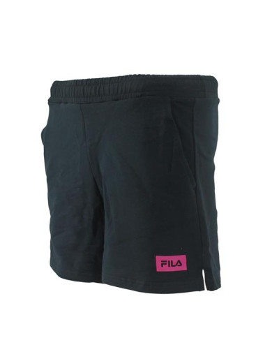 Szorty damskie Fila BANAZ HIGH WAIST SHORT FAW01388009 Czarne - Sklep online Mastersport