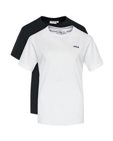 Koszulka damska Fila BARI TEE / DOUBLE PACK FAW013913005 Biała - Sklep online Mastersport
