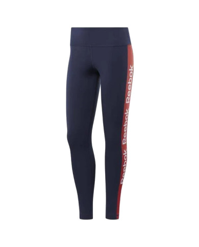 Spodnie damskie Reebok LINEAR LOGO POLY TIGHT FR8179 Niebieskie - Sklep online Mastersport
