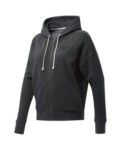 Bluza damska Reebok TE TEXTURED LOGO FU FU2241 Czarna - Sklep online Mastersport