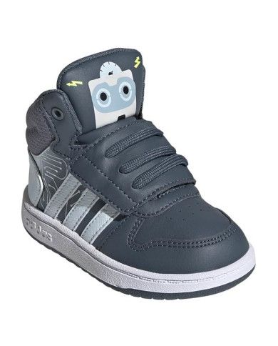 Buty dziecięce adidas Core HOOPS MID 2.0 I FW4925 Szare - Sklep online Mastersport