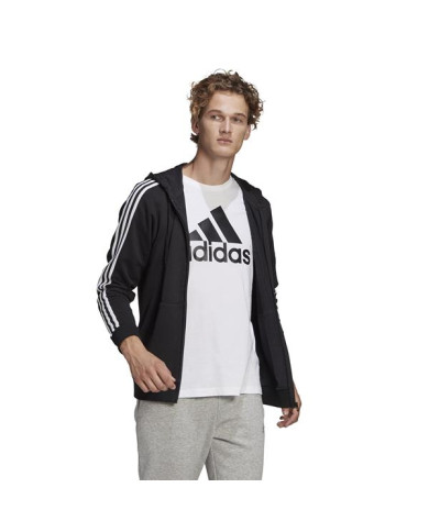 Bluza męska adidas Performance M 3S FT FZ HD GK9032 Czarna - Sklep online Mastersport