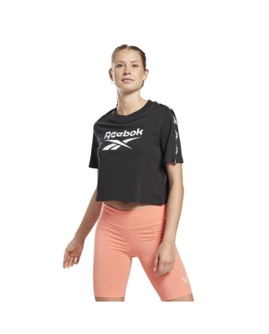 Koszulka damska Reebok TE TAPE PACK TEE GQ3882 Czarna - Sklep online Mastersport