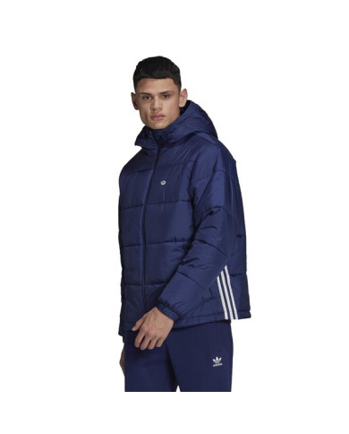 Kurtka męska adidas Originals PAD HOODED PUFF H13554 Niebieska - Sklep online Mastersport