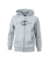 Bluza dziecięca Champion HOODED FULL ZIP SWEATSHIRT 306170EM006 Szara - Sklep online Mastersport