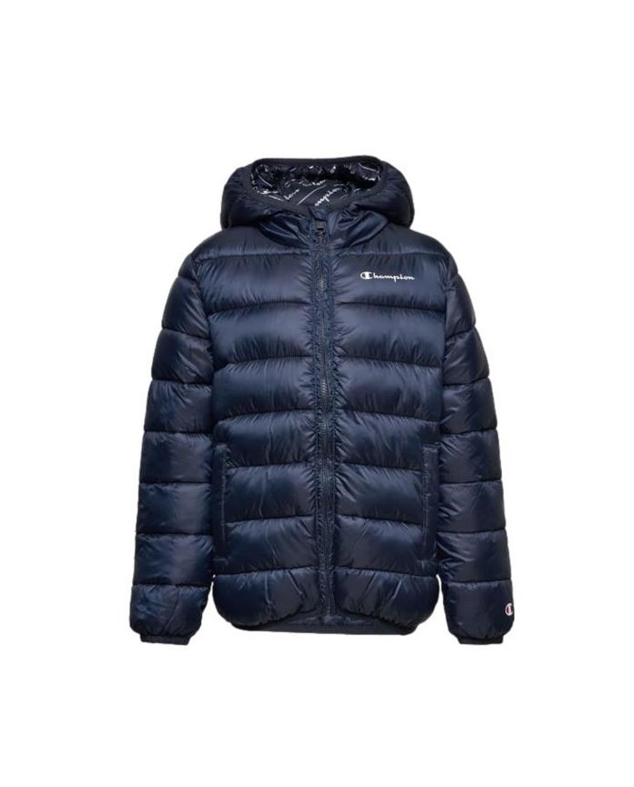 Kurtka dziecięca Champion HOODED JACKET 306197BS501 Niebieska - Sklep online Mastersport