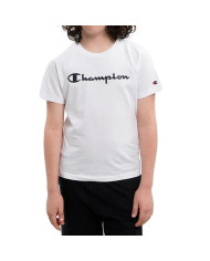 Koszulka dziecięca Champion CREWNECK T-SHIRT 306285WW001 Biała - Sklep online Mastersport