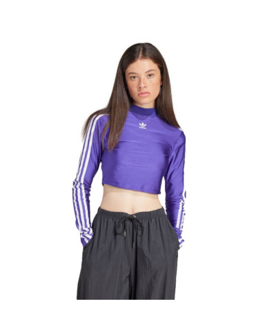Koszulka damska adidas Originals 3 S CROPPED LS IR8133 Fioletowa - Sklep online Mastersport