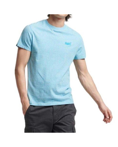 Koszulka męska Superdry VINTAGE LOGO EMB TEE M1011245A5WW Niebieska - Sklep online Mastersport