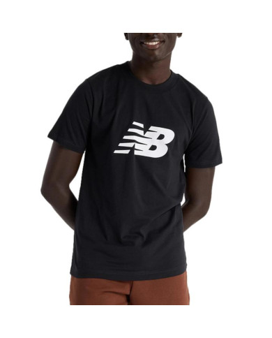 Koszulka męska New Balance SPORT JERSEY LOGO T-SHIRT BK MT43906BK Czarna - Sklep online Mastersport