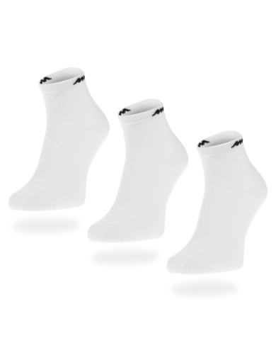 Skarpetki męskie Monotox ANKLE SOCKS BLACK 3PACK MX20004 Białe - Sklep online Mastersport