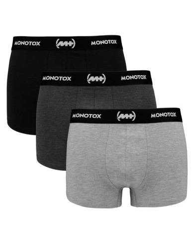 Bielizna męska Monotox TRUNK 3P MX21061 Szara - Sklep online Mastersport