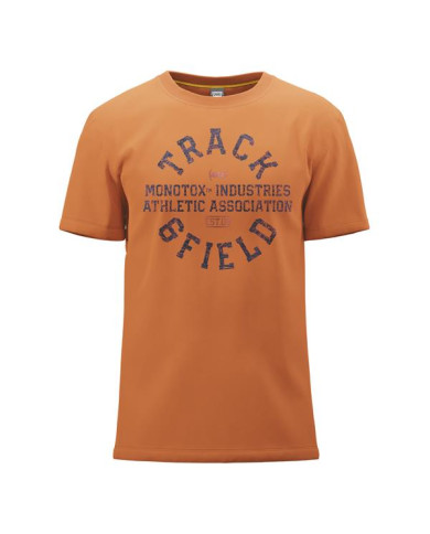 Koszulka męska Monotox TRACK&FIELD PAPRIKA MX22080 Pomarańczowa - Sklep online Mastersport