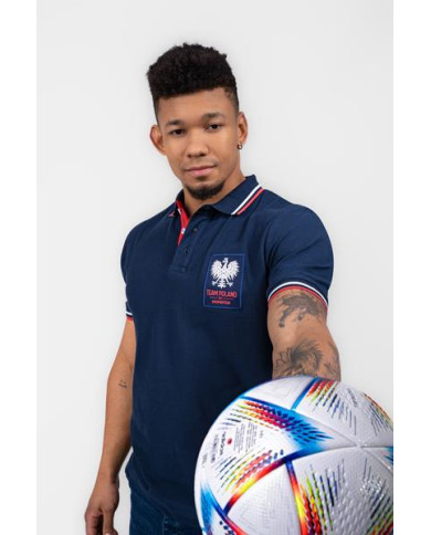 Koszulka męska Monotox POLO TP EAGLE MX22092 Niebieska - Sklep online Mastersport