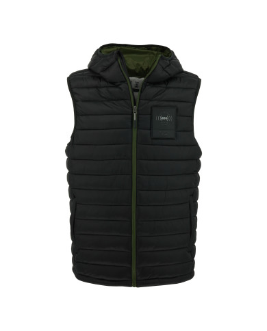 Kamizelka męska Monotox VEST INSULATOR BLACK / GREEN MX23083 Czarna - Sklep online Mastersport