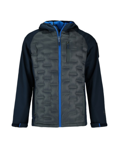 Kurtka męska Monotox HYBRIDO GRAPHITE BLACK / BLUE MX23102 Granatowa - Sklep online Mastersport