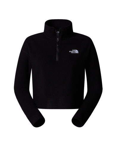Bluza damska The North Face W 100 GLACIER CROP 1/4 NF0A855N4H0 Czarna - Sklep online Mastersport