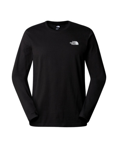 Koszulka męska The North Face M L/S SIMPLE DOME TEE NF0A87QNJK3 Czarna - Sklep online Mastersport