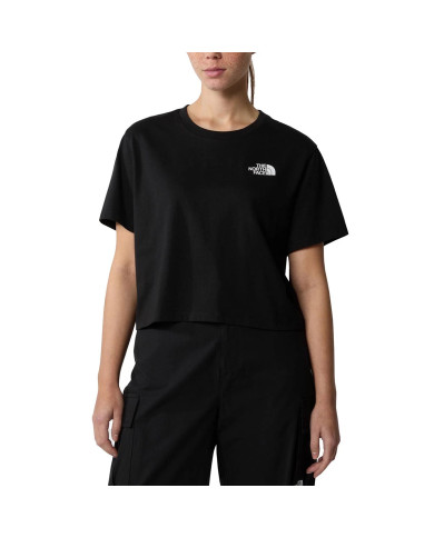 Koszulka damska The North Face W SIMPLE DOME CROPPED NF0A87U4JK3 Czarna - Sklep online Mastersport