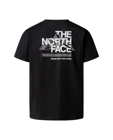Koszulka męska The North Face M MOUNTAIN SKETCH SS TEE NF0A8EE8JK3 Czarna - Sklep online Mastersport