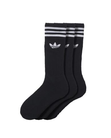 Skarpetki męskie adidas Originals SOLID CREW SOCK 3PP S21490 Czarne - Sklep online Mastersport