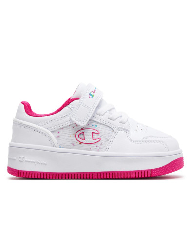 Buty dziecięce Champion REBOUND PLATFORM ABSTRACT G PS S32851WW010 Białe - Sklep online Mastersport