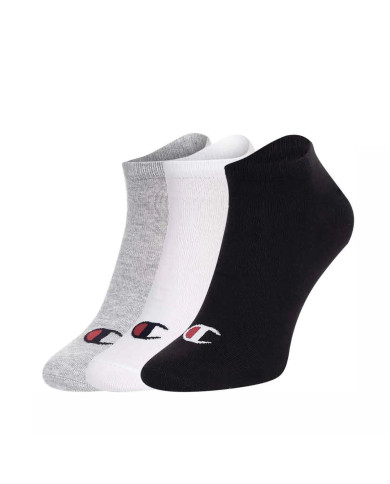 Skarpetki męskie Champion 3PK SNEAKER SOCKS U20100EM006 Szare - Sklep online Mastersport