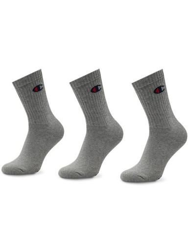Skarpetki męskie Champion 3 PACK CREW SOCKS U24558EM010 Szare - Sklep online Mastersport