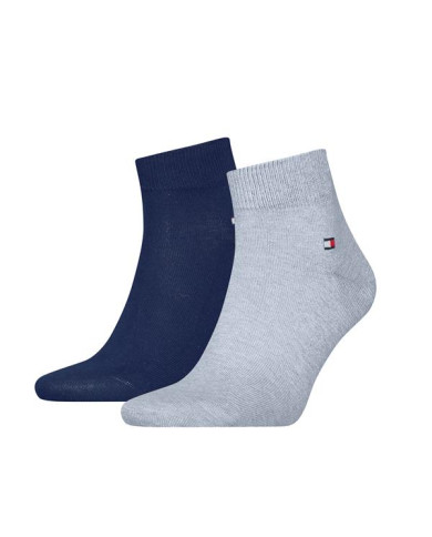 Skarpetki męskie Tommy Hilfiger TH MEN QUARTER 2P 342025001040 Niebieskie - Sklep online Mastersport