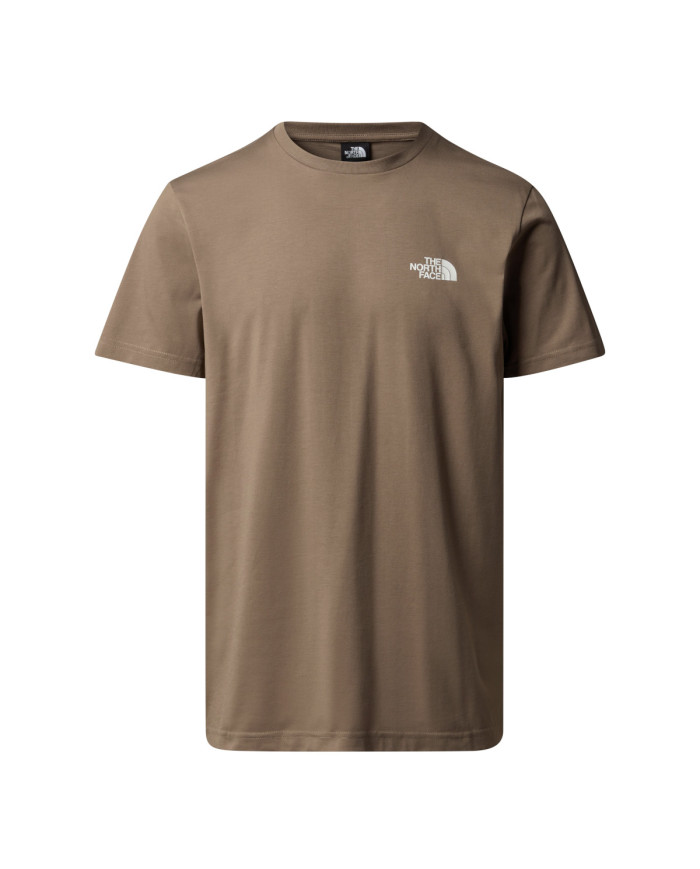 Koszulka męska The North Face M SS SIMPLE DOME TEE NF0A87NGBOW Brązowa - Sklep online Mastersport