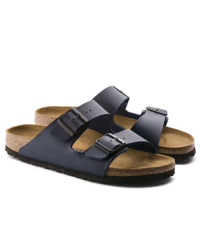 Klapki damskie Birkenstock ARIZONA BF NARROW 0051753 Niebieskie - Sklep online Mastersport