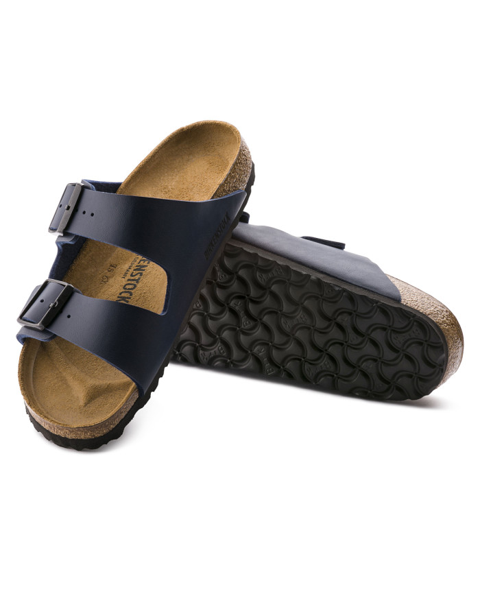 Klapki damskie Birkenstock ARIZONA BF NARROW 0051753 Niebieskie - Sklep online Mastersport