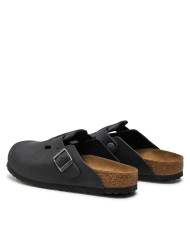 Klapki damskie Birkenstock BOSTON LEOI NARROW 0059463 Czarne - Sklep online Mastersport