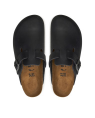 Klapki damskie Birkenstock BOSTON LEOI NARROW 0059463 Czarne - Sklep online Mastersport