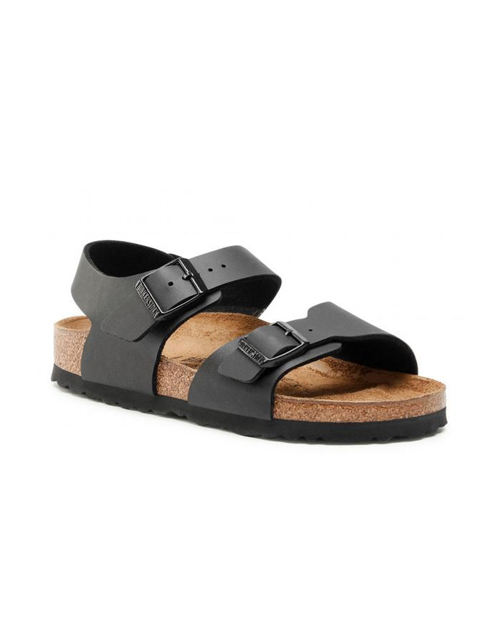 Klapki damskie Birkenstock NEW YORK KIDS BF NARROW 0187603 Czarne - Sklep online Mastersport