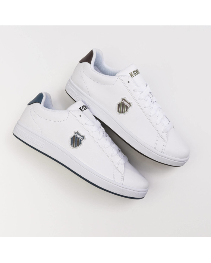 Buty męskie K-Swiss COURT SHIELD 06599-991-M Białe - Sklep online Mastersport